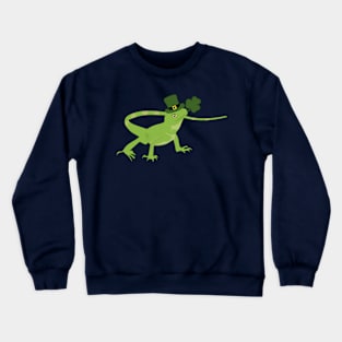 Gecko Funny St Patricks Day Shamrock Crewneck Sweatshirt
